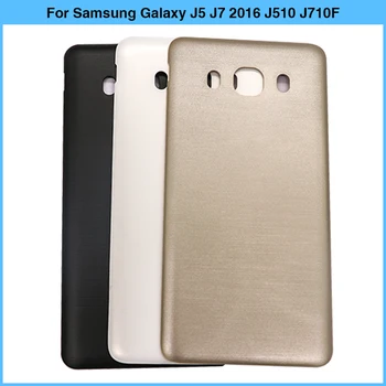 Nou Pentru Samsung Galaxy J5 J7 2016 J510 J710 J510F J710F Baterie Capac Spate Ușa din Spate Panoul de Plastic de Locuințe Caz Nu NFC Înlocui 3