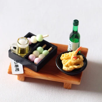Noua Creație Păpuși În Miniatură Mâncare Sushi Japonez Minge De Pește Tempura Bento Bucătărie Păpușă Jucărie Cadou