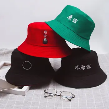 Noua față-verso purta culoare Solidă Găleată Pălării de umbrire capace plate în aer liber, pescuit, vânătoare pescar de protecție solară pliere găleată pălărie 2