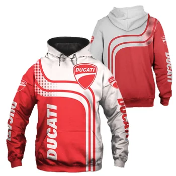 Noua Moda Toamna Tricoul Ducati Logo3D Print Barbati Hanorac Unisex Harajuku Street Casual Sport Hoodie Pulover W0003 10