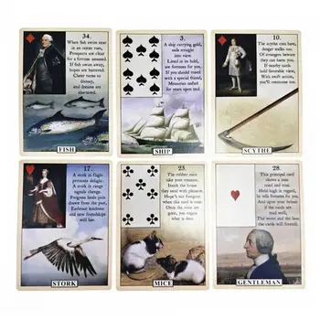 Oracol Tarot Card Misterios Divinație Benzi Desenate Carte De Tarot Blue Bird Oracolul Lenormand Carte De Joc Joc De Bord Engleză Carti De Joc 6