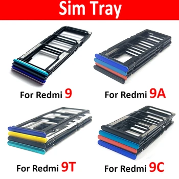 Originale Noi Pentru Xiaomi Redmi 9 9A 9C 9T Tăvița Cartelei SIM Slot Suport Adaptor Accesorii Negru Albastru Verde Galben Portocaliu