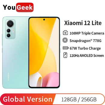 Originale Versiune Globală Xiaomi 12 Lite Telefon Mobil Snapdragon 778G 108MP Triplă Camera NFC AMOLED 67W Turbo de Încărcare 15