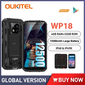 Oukitel WP18 12500mAh Smartphone IP68 & IP69K Accidentat Telefon Mobil 5.93