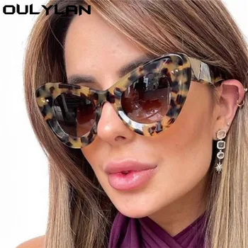 Oulylan Epocă Ochi de Pisica ochelari de Soare pentru Femei Brand de Lux de Designer Supradimensionate Gradient de Ochelari de Soare Doamnelor Nuante Trendy de Ochelari UV400 10