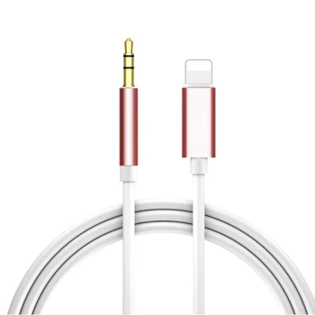 Pentru Iphone Aux Cablu Aux Cablu Pentru Masina Apple 3.5 Mm Cablu Aux Pentru Iphone5 Și Modelele De Mai Sus Și Ipad-Rose Gold 15