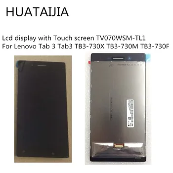 Pentru Lenovo Tab 3 Tab3 TB3-730X TB3-peste 730 de milioane de TB3-730F za13 Sticla Digitizer Asamblare 7 inch Lcd display cu Touch PANEL TV070WSM-TL1 9
