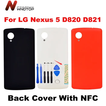 Pentru LG Nexus 5 D820 D821 Spate Capac Baterie Spate Usa Locuințe Caz + Antena NFC Înlocuitor Pentru LG D820 Capacul Bateriei cu NFC 10