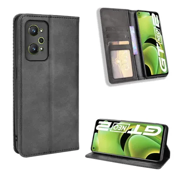 Pentru OPPO Realme GT Neo 2 5G Caz de Lux Flip PU Piele Portofel Magnetic de Adsorbție Cazul OPUS Realme GT Neo 3T Telefon Genti 14