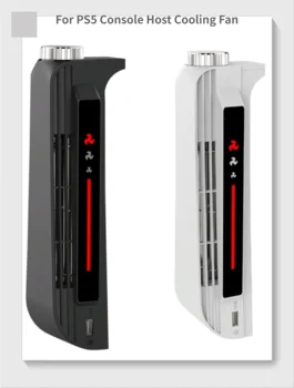Pentru PS5 Consola Gazdă a Ventilatorului de Răcire Puternic Ventilator Centrifugal cu Trei Viteze de Vânt de Bandă Extinsă Interfata USB Ventilator Indicator de Nivel