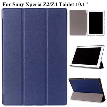 Pentru Sony Xperia Z2 Z4 Tablet Caz de Lux Foding Stand de Protecție Inteligent Folio Cover pentru Funda Sony Xperia Z2 Z4 Tablet 10.1 inch 16