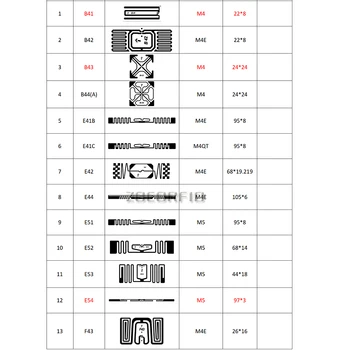 Personalizare s UHF 860-960MHz UHF RFID Tag-ul M4/H3 Chip ISO 18000-6C Pasive RFID UHF Autocolant, Eticheta 9