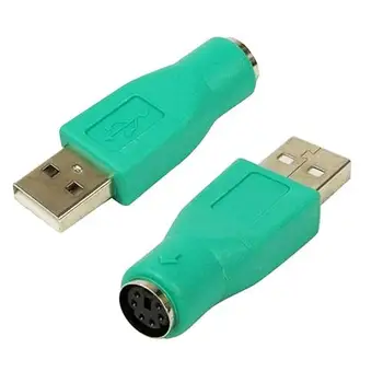 Port USB Masculin La 6pini PS2 Feminin Convertor Ușor de Instalare Verde Adaptor Pentru PS2 Mouse-ul Sau Tastatura PS2