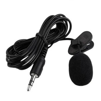 Portabil Microfon de Rever Clip-on Unidirecțional Condensator cu Fir Microfon cu Cablu de 1,5 M Universal Pentru Laptop PC