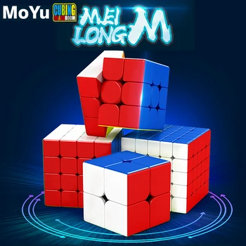 Puzzle cub Magic MoYu MeiLong magnetic cub 2x2x2 3x3x3 4x4x4 5x5x5 magnet 2x2 3x3 4x4 5x5 seturi de joc profesionale cub puzzle-uri 4