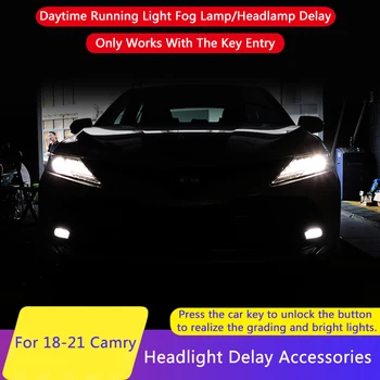 QHCP 1Set Faruri de Ceață Lampa de Întârziere Module Pentru Toyota Camry 18-22 Zilei Controler de Lumină OBD Plug Accesorii Auto Modificare 8