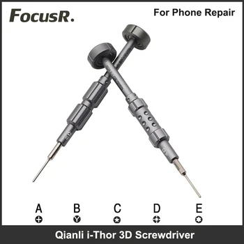 QIANLI Mare Precizie iThor 3D Șurubelniță Set Anti-Rugina, Anti-Alunecare de Lux Instrumente de Reparații pentru iPhone Samsung Reparații Instrument de Mână Kit 12
