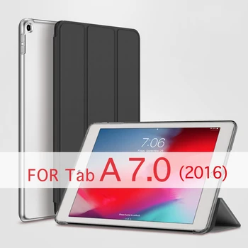 QIJUN Tableta Caz Pentru Samsung Galaxy Tab Un A6 7.0 inch 2016 SM-T280 SM-T285 Funda PC-ul Înapoi PU Piele Smart Cover Auto Somn