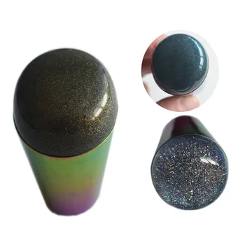 Rainbow Silicon Unghii Stamper cu Racleta Negru, Verde, Aur Mânerul Colorat Cerul Înstelat Stil de Unghii Stamper Instrumente de Manichiură