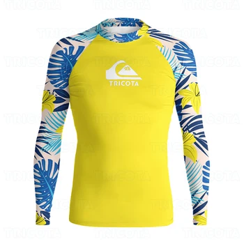 Rash Guard Surfing Costume de baie de Soare UV Protectie Bază Piei de Surf, Îmbrăcăminte de Plajă, Scufundări, Înot tricouri Rashguards Costum de Înot 15