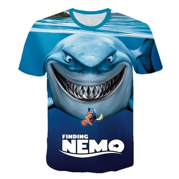 rechin T-shirt 3D de Desene animate Finding Nemo Imprimat Tricouri copii haine pentru copii Copii Desene animate Animale Amuzante Fată Băiat Topuri Copii Tee 5
