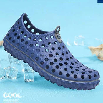 Respirabil Plajă în aer liber, Aqua Pantofi de Vara pentru Bărbați EVA Gaura Uscare Rapidă trecere prin vad Apa Papuci de casă, Sandale Grădină Catâri Lumina Pantof 6