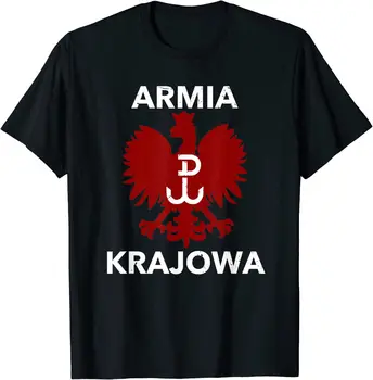 Rezistența Poloneză Pavilion Bărbați T-Shirt. Armia Krajowa Polska Vultur Tricou Maneca Scurta Casual De Bumbac, O-Neck Tricouri De Vară 9