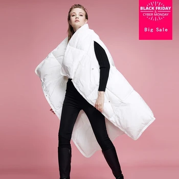 S-7XL moda de iarna 90% rață jos vesta de blana brand de moda de înaltă guler, cu buzunare mari longger cald jos haina wj1501 7