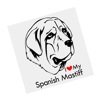 S61653# spaniolă Mastiff Câine Negru Transparent Masina Decal Autocolant Vinil rezistent la apa Decoruri pentru Motocicleta Bara Laptop 13