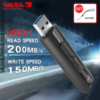 SanDisk Extreme Unitate Flash USB de 128GB MIni USB 3.1 Pen Drive 64GB Pendrive Memorie Stick USB Dispozitiv de Stocare pe Disc U SDCZ800 2