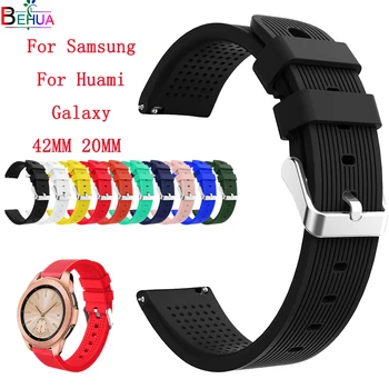 Silicon Curea Pentru Samsung Galaxy Watch 42mm / Activ 2 / Gear S2 clasic Brățară Pentru Huami Amazfit Bip U Bip S GTS 2 curea 9