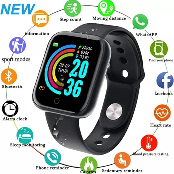 Smart Ceasuri Sport Femei Bărbați Brățară de Fitness Tracker Pași de Calorii de Sănătate Monitor Bluetooth Ceas Pentru Android IOS Y68 D20