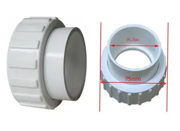Spa Piese pompa adaptor - piuliță + conexiune 48.5 mm la 1 1/2 inch accesorii Pompa de uniune cu Garnitura 10