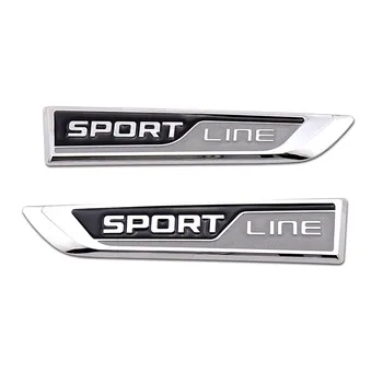 Sportline Insigna Logo-ul Decal Două Uși Laterale Decor Masina Emblema Pentru VW Sportsline 7