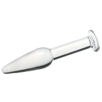 Sticlă Plug Vibrator punctul G Jet de Cristal Lesbiene MINGEA GAY PULA Sex Anal Jucării Pentru Femeie Glonț de Prostata stimulator Anus BUTTplug 9