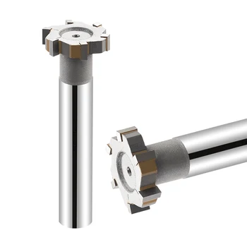 Sudate YG8 Aliaj T Slot freze Tungsten din Oțel Dur Introdus Direct Coadă Pentru Duritate de Metal Nut Endmills Instrument