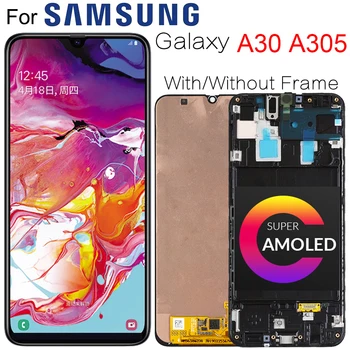 Super OLED Display Pentru Samsung Galaxy A30 SM-A305FN/DS A305F/DS A305 Display LCD Touch Ecran Digitizor de Asamblare Pentru A30 lcd 10