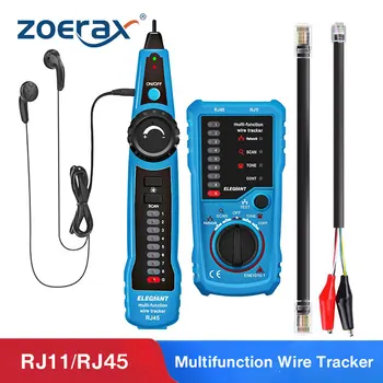 Sârmă Tracker,ZoeRax RJ11 RJ45 Cablu Tester Linie Finder Multifuncțional Sârmă Tracker Toner Ethernet LAN Tester de Cablu de Rețea 15