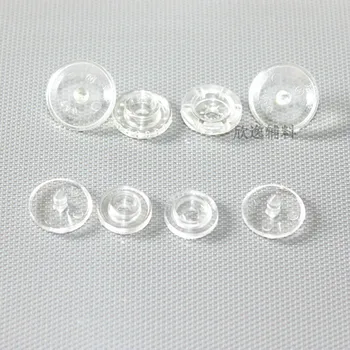 T5 Clar Butoane de Ajustare 100 de seturi KAM Brand 12mm Clar de Plastic Snap Butonul Transparent dispozitiv de Fixare Butoane 4