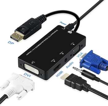 Thunderbolt Displayport DP-DVI HDMI VGA Adaptor Audio pentru Apple MacBook Air DP Display Port Cablu de sex Masculin la Feminin Converter
