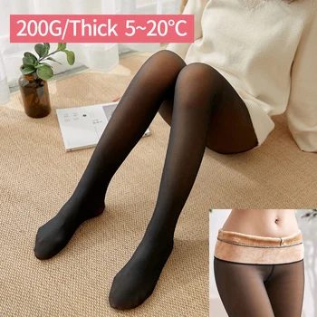 Toamna Iarna Moale De Pluș Gros Ciorapi Ciorapi Pentru Femei De Moda Subțire Elastic Elastic Mare De Nailon Doamnelor Colanti Lungi Ciorapi 6
