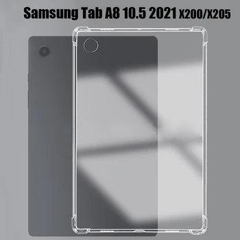 TPU case pentru Galaxy Tab A8 10.5 2021 Caz Silicon Moale Capacul din Spate pentru Samsung Tab A8 SM-X200 X205 10.5 Transparent Coajă Coque 9