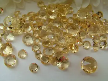 Transport Gratuit ! 1000 buc / lot 10mm Acrilică de Aur Cristal de Diamant Confetti Masa Scatter confetti Petrecere de Nunta de Decorare