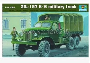 Trompetistul 01001 1/35 ZIL-157 6X6 Camion Militar din plastic model de kit 16