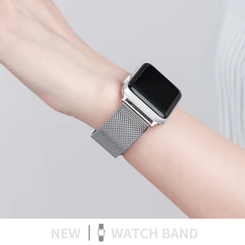 Trupa ceas Pentru Apple Watch 44mm 42mm 40mm 38mm Aur, Argint Metal Oțel Milanese Curea Pentru Apple Iwatch Serie se 6 5 4 3 2 16