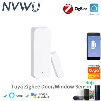 Tuya Zigbee Senzor de Ușă Contact Deschis Senzor pentru Smart Home Automation Control de la Distanță App Funcționează cu Aleax, Google Acasa 16