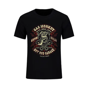 Uimitor Supradimensionate Esențiale Gaz-Maimuță-Garaj Trecut Pistoane Panglică Logo-ul Clasic T-shirt Barbati T-shirt Graphic Streetwear S-3XL 9