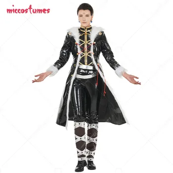 Unisex Chrollo Lucilfer Cosplay Costum, Cămașă și Pantaloni, cu Blana Lunga 4