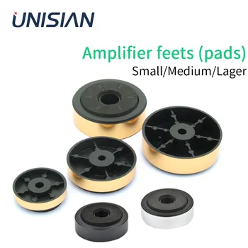 UNISIAN Tampoane de Sunet suportul de Plastic Feets Aur Argintiu Negru Audio Picioare Vorbitor Absorbție de Șoc Suspens Pad pentru Amplificator 14