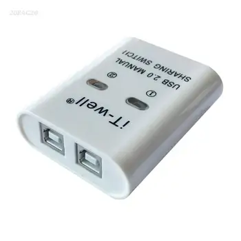 USB 2.0 pentru Partajarea Imprimantei Dispozitiv Manual de Sharing Switch Hub 2 in 1 Splitter 9